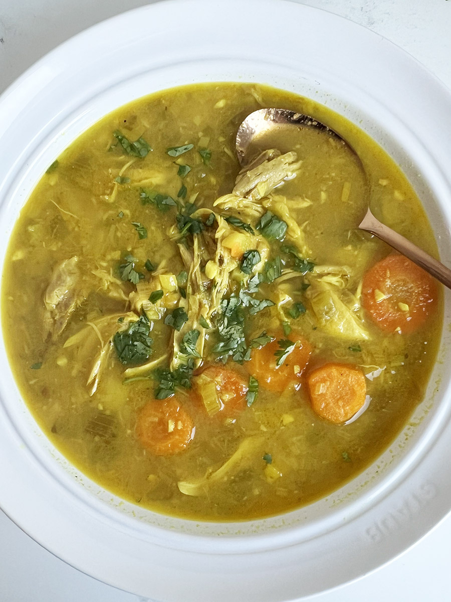 Coconut Ginger Soup with Turmeric