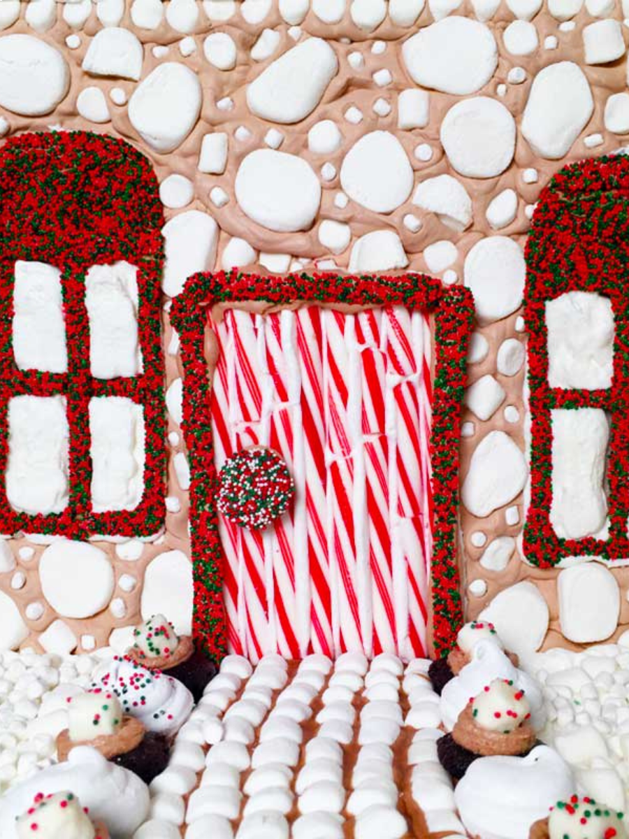 Building a Hot Cocoa Gingerbread House