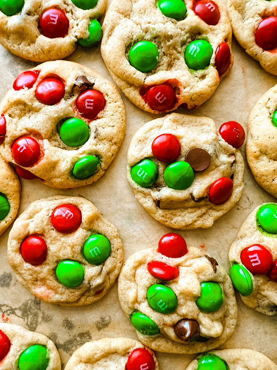Soft-Baked M&M Cookies