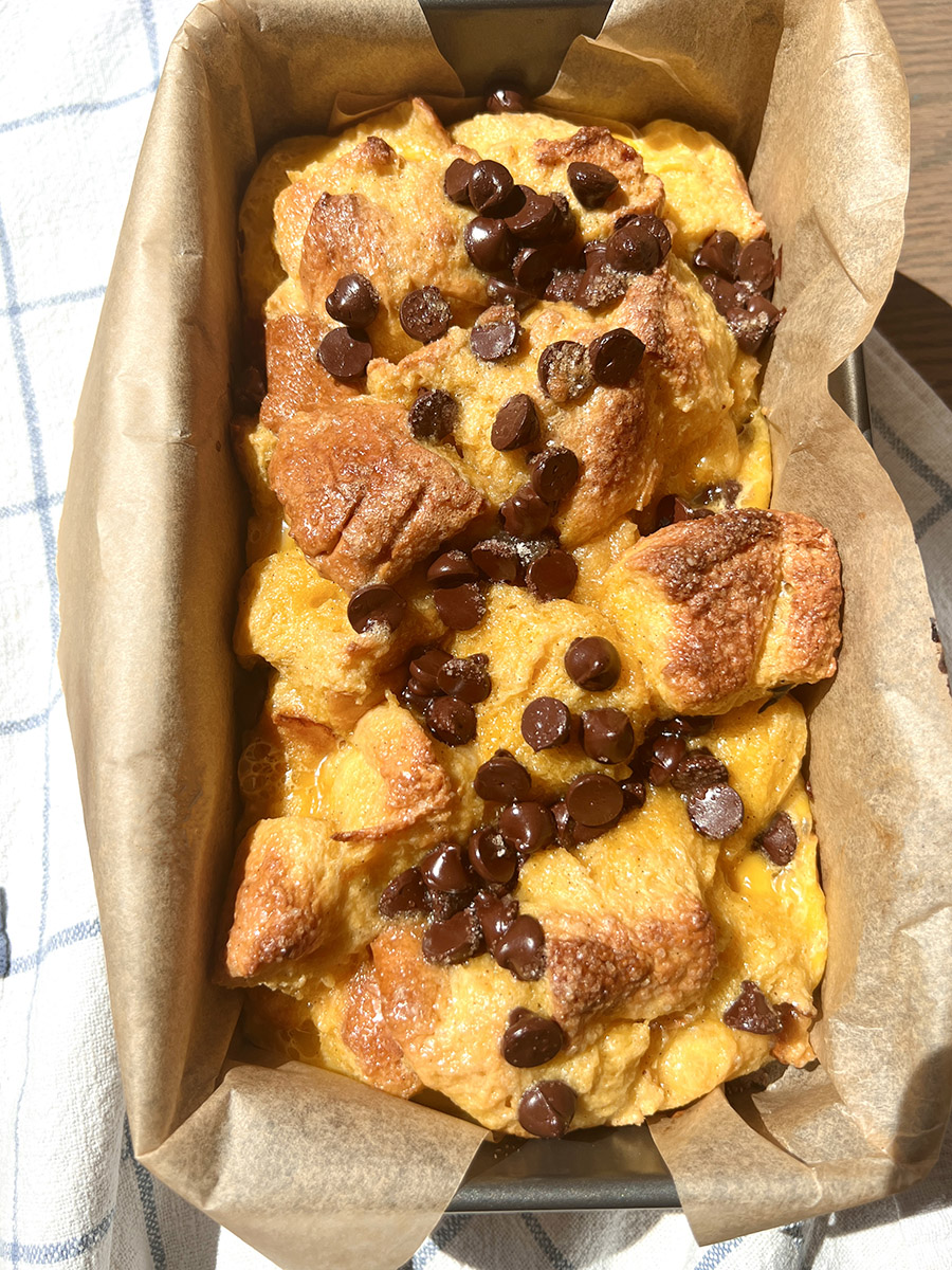 Chocolate Chip Brioche French Toast