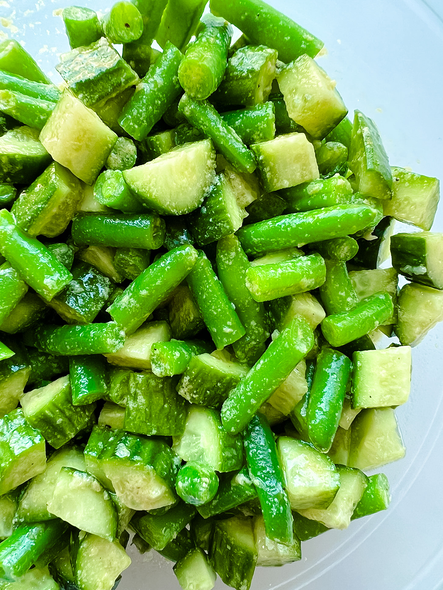 cucumber & green bean salad