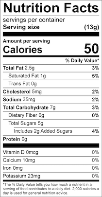 Nutrition Label