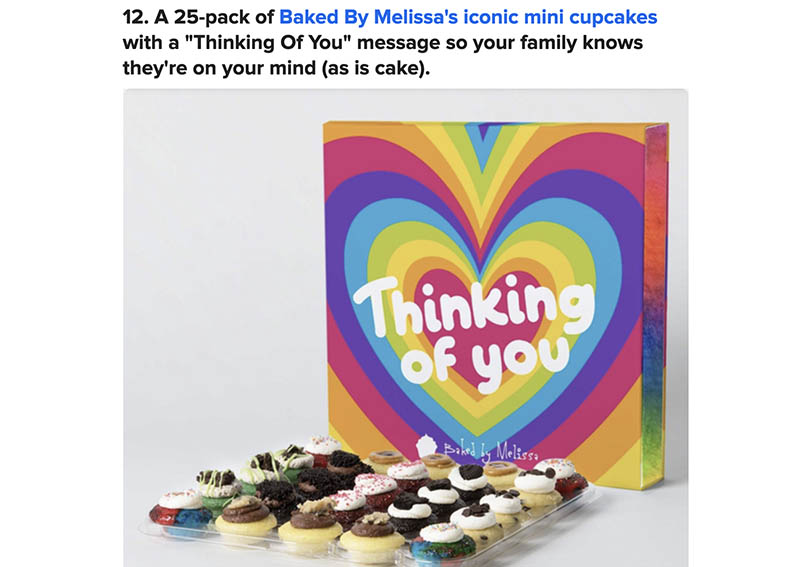 BuzzFeedListJune2020-Article Baked By Melissa Thinking of You Cupcakes on BuzzFeed
